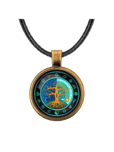 Runes&Gems Кулон-амулет со шнурком Дерево Ночи и Дня