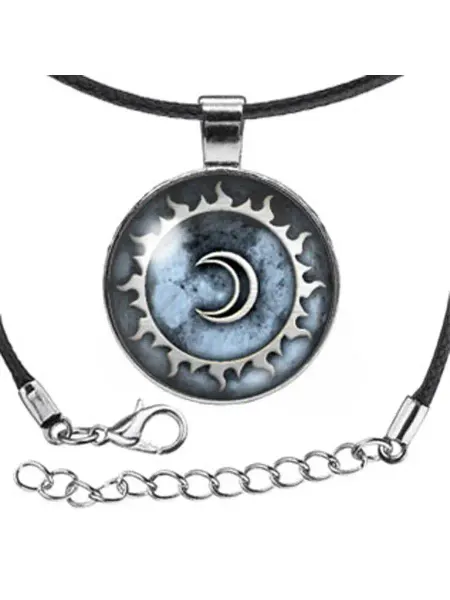 Runes&Gems Кулон-амулет на шею женский со шнурком Луна