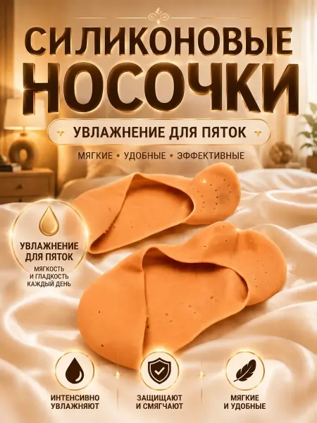 ВИНКS Носки силиконовые для пяток увлажняющие и шеровохатости