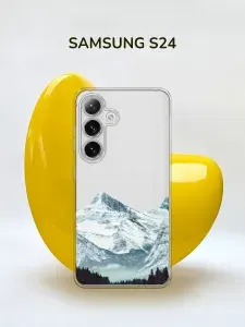 Чехол на Самсунг S24, прозрачный