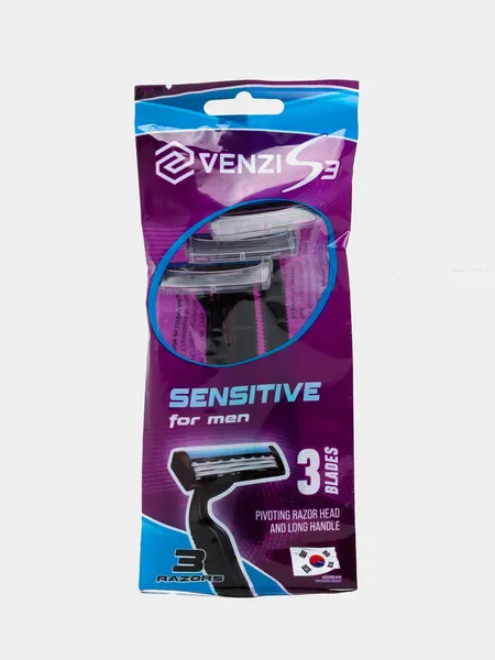 Одноразовая бритва Venzi S3, 3 шт