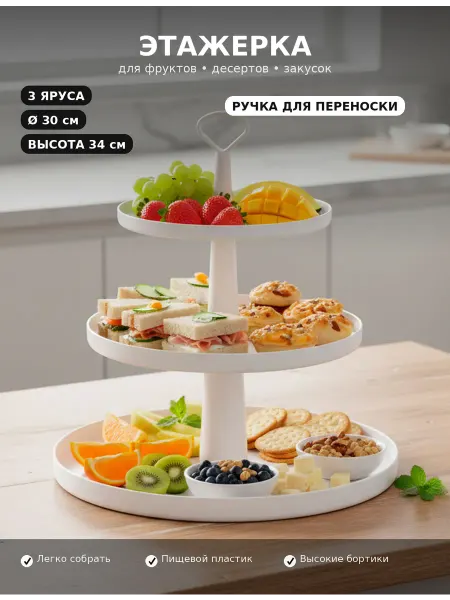 SABURG Фруктовница посуда для дома красивая ваза для конфет