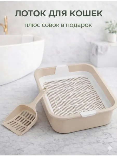 SABURG Лоток для животных кошачий туалет с решёткой