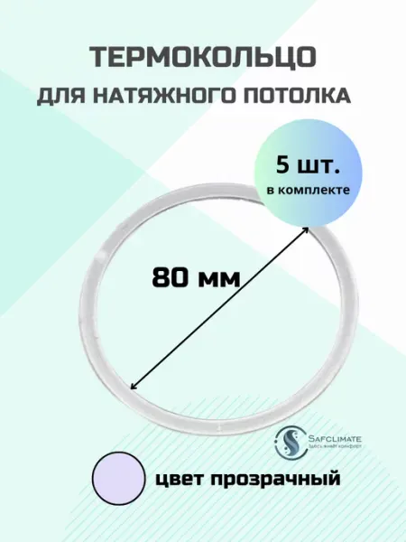 SafClimate Термокольцо для натяжного потолка, 5 шт