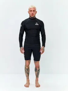 Футболка из лайкры мужская с длинным рукавом для водного спорта пляжа и подводного плавания SARGAN АГИДЕЛЬ