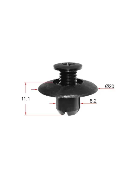 Sat Клипса крепежная ST-KJ-007 (1 шт.)