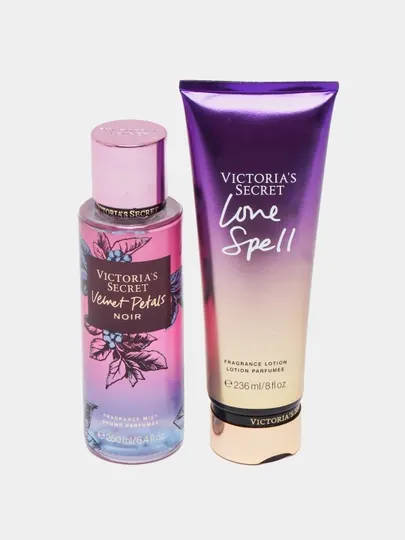 Парфюмерный набор Victoria Secret, лосьон и спрей мист для тела, 236 мл + 250 мл