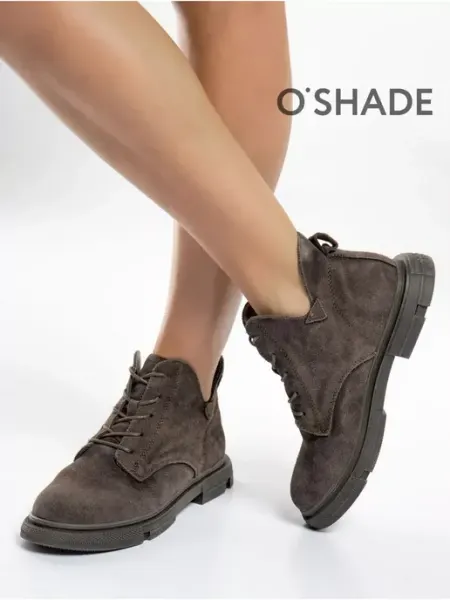 O`SHADE Ботинки женские демисезонные замшевые