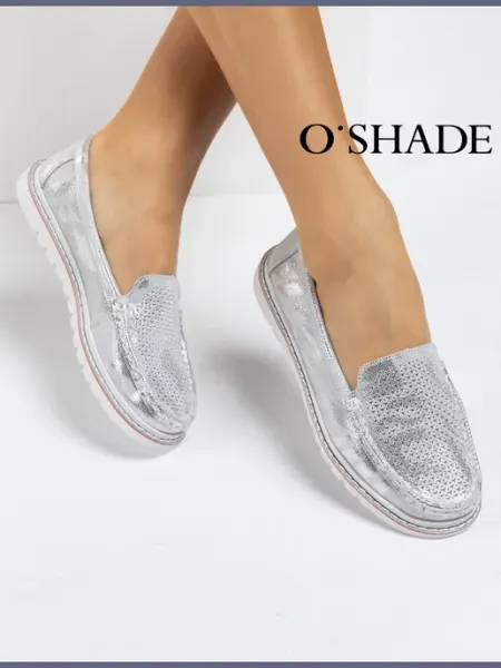 O`SHADE Мокасины женские летние замшевые