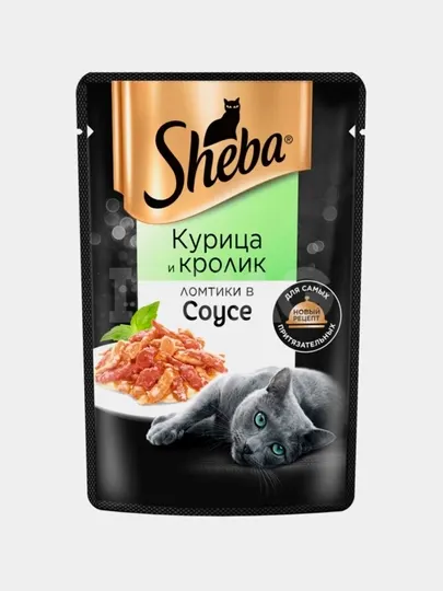 Влажный корм Sheba, курица с кроликом 5шт