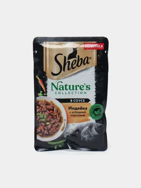 Sheba Влажный корм для кошек 28шт по 75гр Влажный корм для кошек со вкусом индейки 5 шт