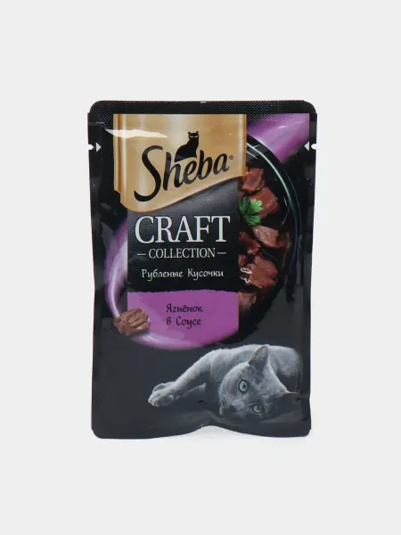 Sheba Влажный корм для кошек 28шт по 75гр Влажный корм для кошек со вкусом ягненка в соусе 5 шт