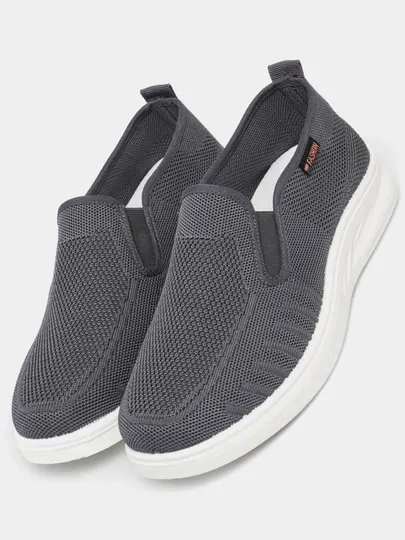 Мужские сетчатые мокасины, летние, черные, серые, skechers