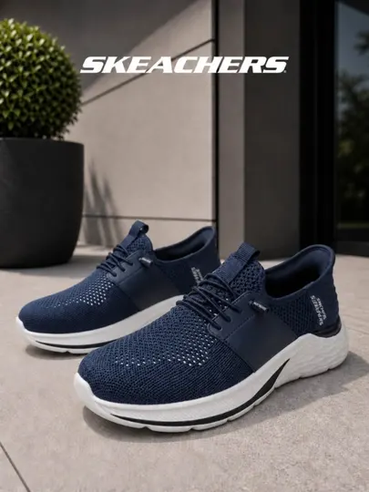 Мужские весенне-летние повседневные кроссовки Skechers, удобные и легкие