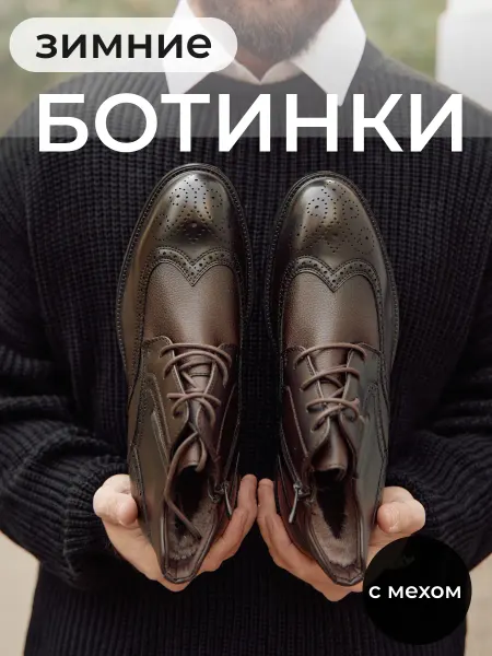 SkyShoes Зимние ботинки классические с мехом