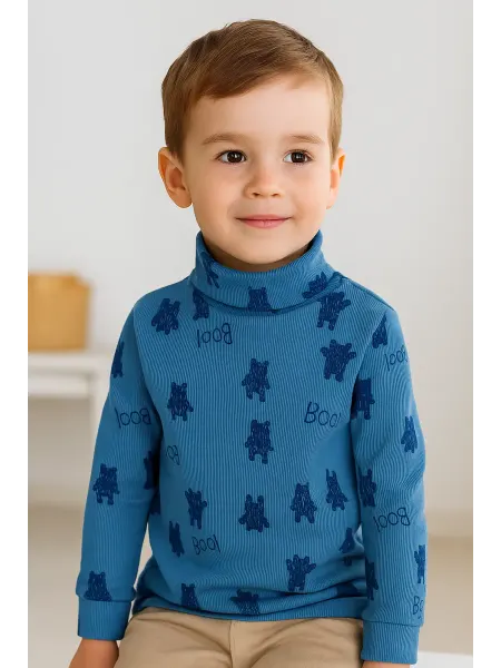 Sladusiki Водолазка в рубчик с длинным рукавом