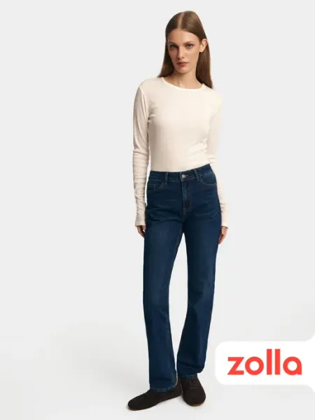 Zolla Джинсы зауженные прямые Slim Straight со средней посадкой