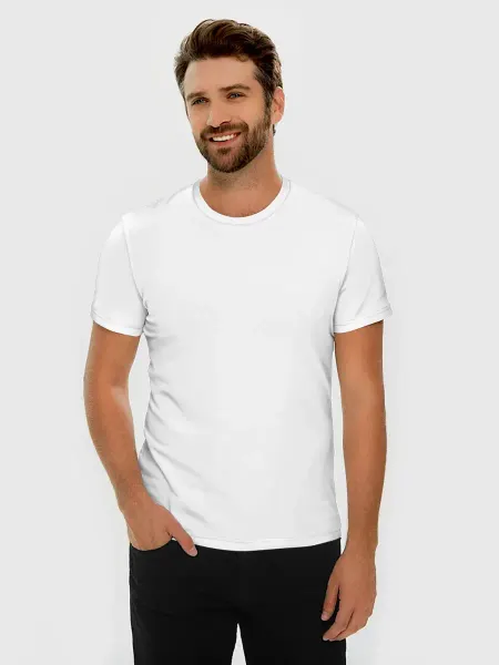 VseMayki базовая футболка хлопок slim без дизайна