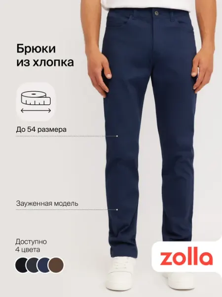 Zolla Мужские брюки Slim из хлопка