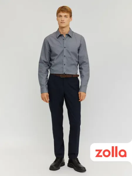 Zolla Женские брюки силуэта Slim с ремнём
