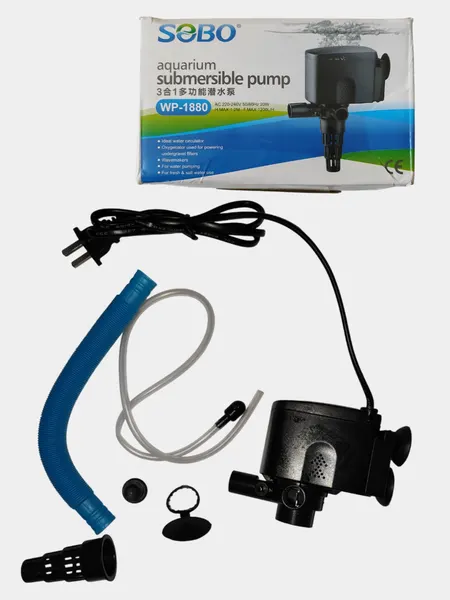 Аквариумный погружной насос SOBO WP-1150 / WP-1880 Подводный насос для аквариума