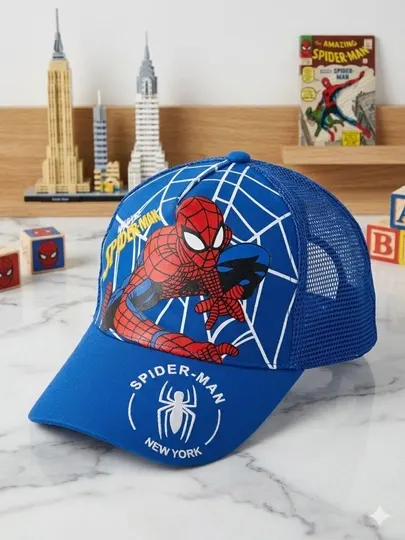 Детская кепка Spider-Man. Лёгкая, с сеткой, удобна для лета