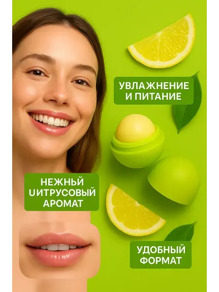 Sps2 Лимонный бальзам для губ — увлажнение и питание