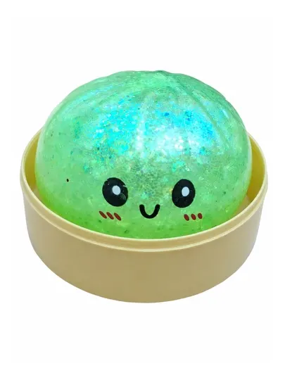 Мягкая игрушка Squishy антистресс с блестками в форме Бао, игрушка для сжатия