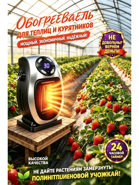 Настенный обогреватель для теплиц безопасный
