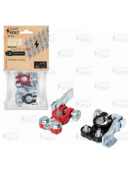 STARTVOLT Клемма аккум(цинк с покрытием,прижимная планка)(2шт)