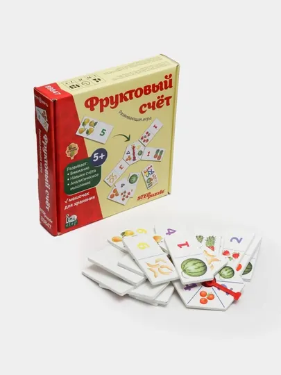 Развивающая игра "Фруктовый счет" "Крутоверть" IQ step