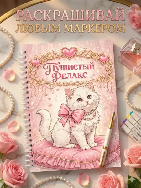 Stickybook Раскраска для девочек, детей и взрослых, детская А5