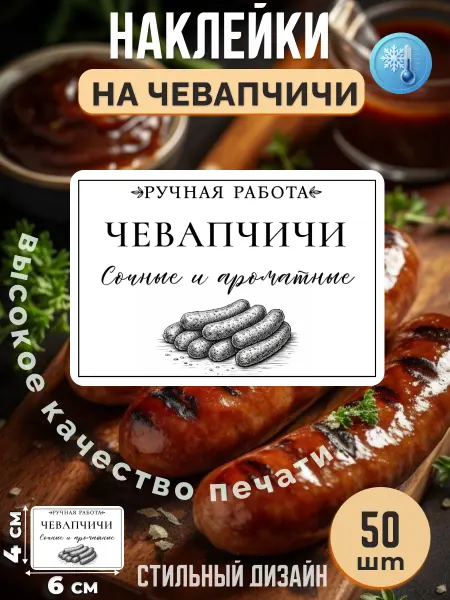 Stikerfull Наклейки на чевапчичи ручная работа