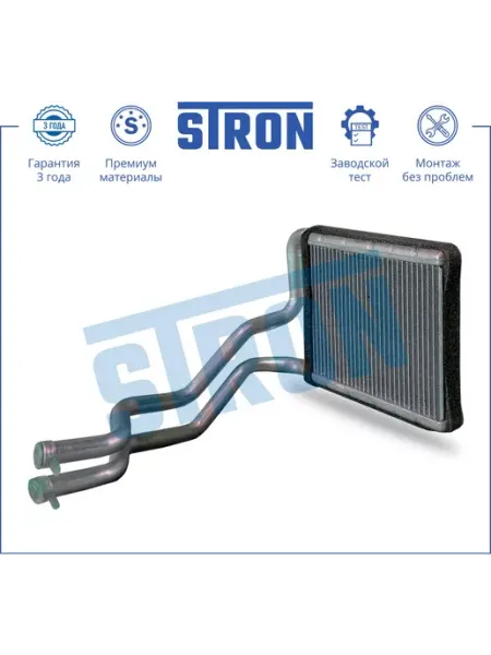 STRON Радиатор отопителя, для авто с МКПП АКПП
