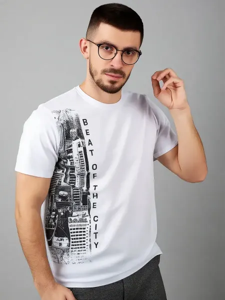 Urban style Футболка черная с принтом