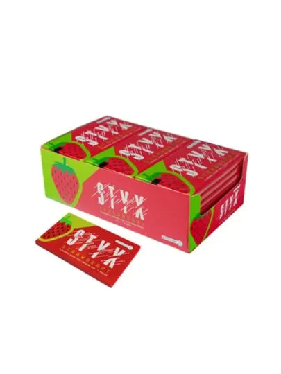 Жевательная резинка без сахара "STYX" со вкусом клубники 24 штуки