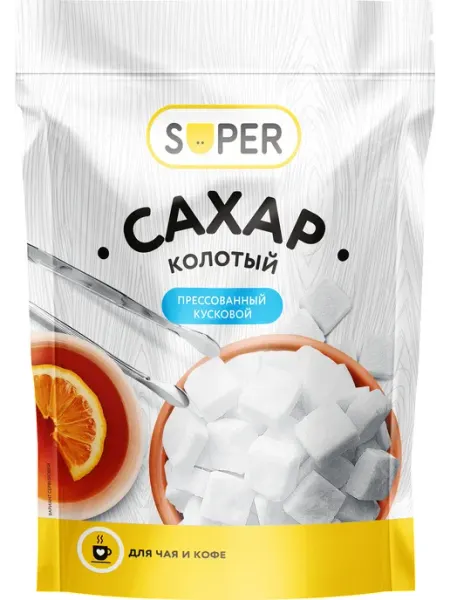 Сахар прессованный SUPER кусковой колотый
