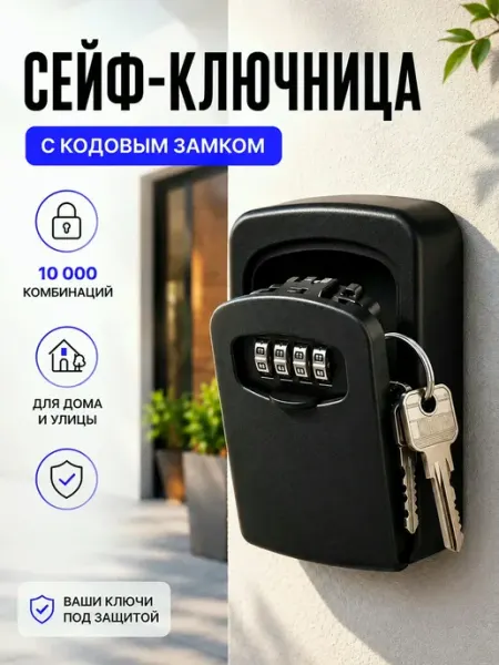 Supretto Сейф ключница с кодом пластиковая