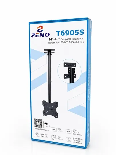 Потолочный кронштейн ZENO T6905S для телевизора 14-45 дюймов, крепление