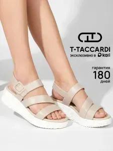 Босоножки T.TACCARDI бежевые на платформе сандалии женские летние