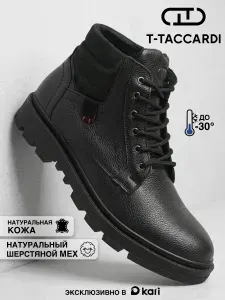 T.TACCARDI Ботинки мужские зимние из натуральной кожи и меха
