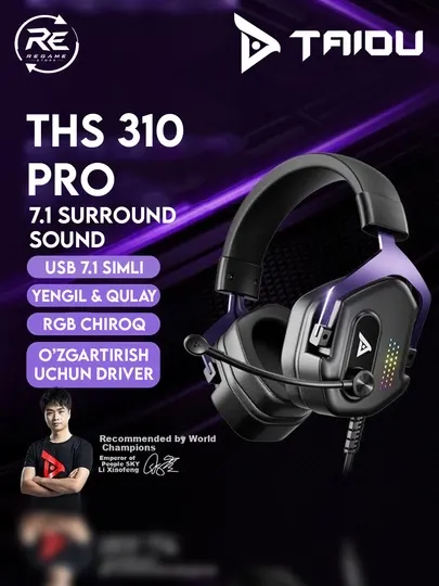 Игровые наушники Taidu THS310PRO с USB-кабелем
