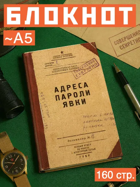 Бюро находок Блокнот для записей Адреса пароли явки