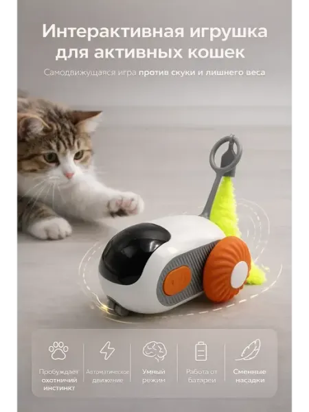 TAY.T Игрушка для кошек интерактивная с пультом