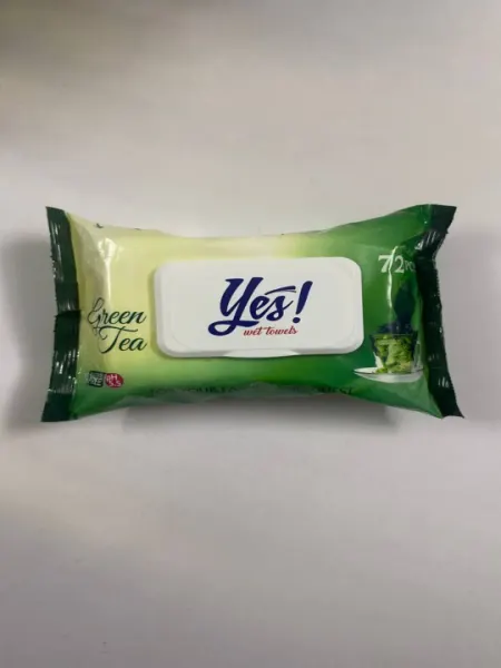 Влажные салфетки Green Tea с ароматом зеленого чая, 72 шт