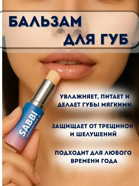 Telegei Гигиеническая увлажняющая помада-бальзам для губ