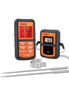 Цифровой термометр для мяса с двумя щупами Thermopro TP-08S для духовки, барбекю, гриля