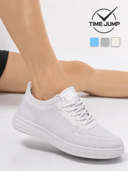 TimeJump Кеды женские белые летние дышащие