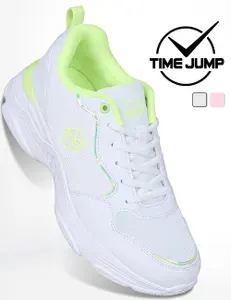 Кроссовки TimeJump женские для бега спортивные белые дышащие
