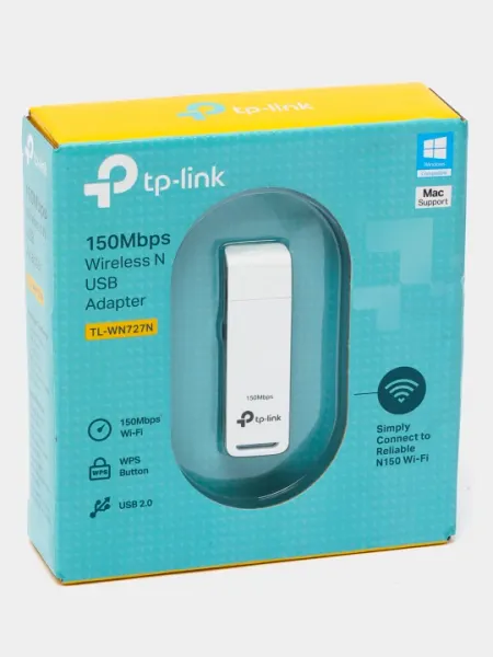 Сетевой USB адаптер TP-Link TL-WN727N, с поддержкой Wi-Fi